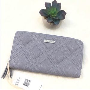 Jessica Simpson Lilac Grey Sadie Wallet 10th Anniv